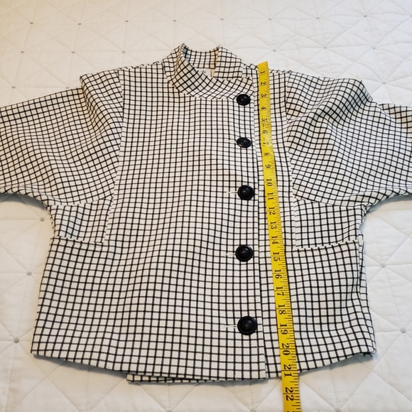Cabi White/Black Windowpane Jacket Style 3173 Size XS. - Picture 11 of 13